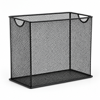 Metal Mesh File Basket - Upright Document Storage, 12.24" × 5.51" × 10"
