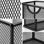 Metal Mesh File Basket - Upright Document Storage, 12.24" × 5.51" × 10"