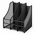 Metal Mesh File Rack - Four Upright Sections, 7.87" × 3.94" × 3.94"