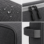 Large Toiletry Organizer Dopp Kit Washbag - Waterproof, 9.8" x 6 "x 6"