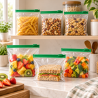 Multipurpose Ziplock Storage Bag (Pack of 20) - Reusable, 10" x 9"