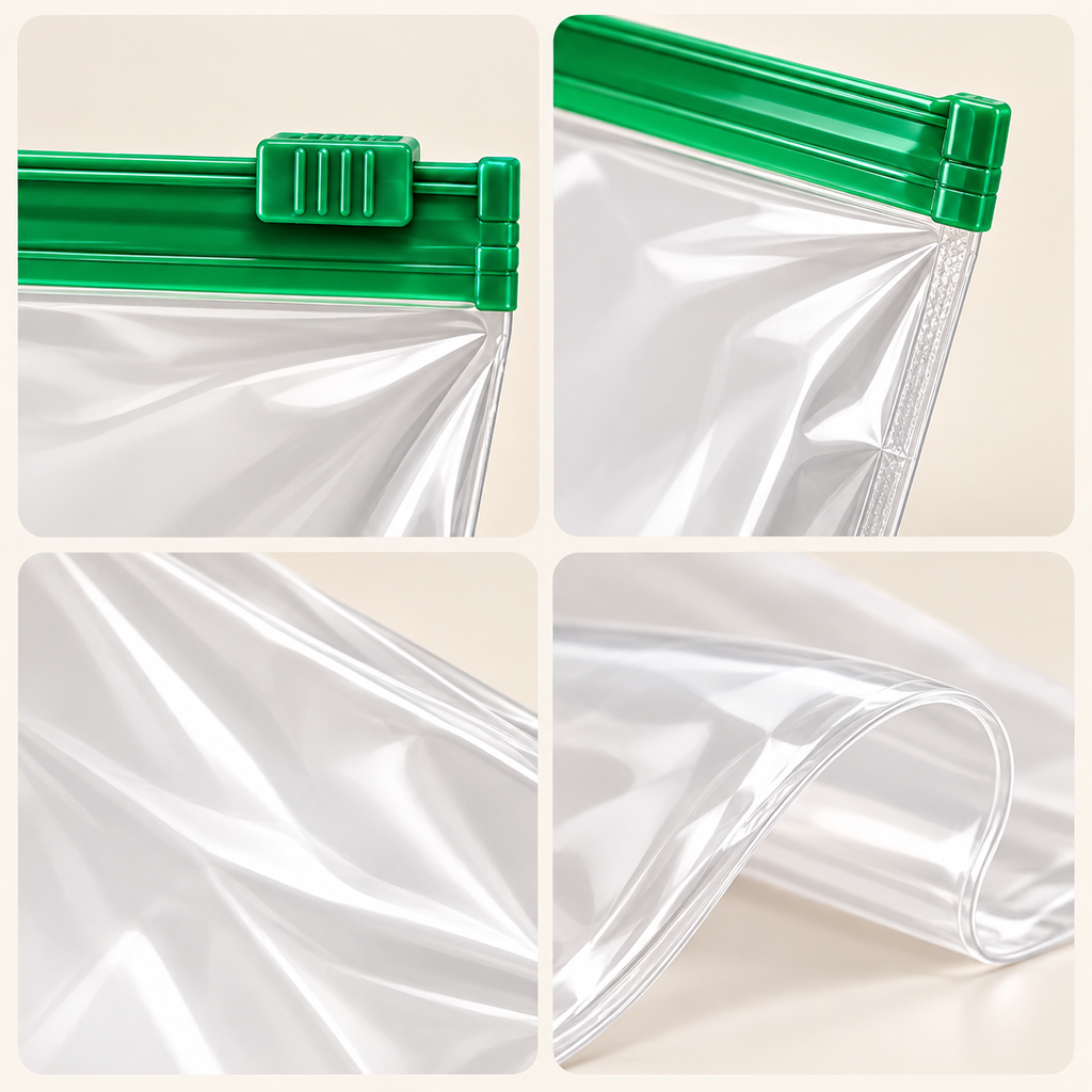 Multipurpose Ziplock Storage Bag (Pack of 20) - Reusable, 10" x 9"