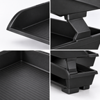 3-Tier File Tray Organizer – Foldable Desktop Document & Paper Holder, 10.2" x 5.5" x 1.5"
