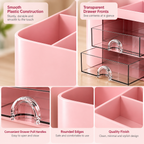 Pen Stand with 2 drawers - 7" x 3.75" x 4.13"