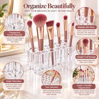 Makeup Brush Stand - Upright Tool Storage, 5.35" × 2.36" × 2.17"