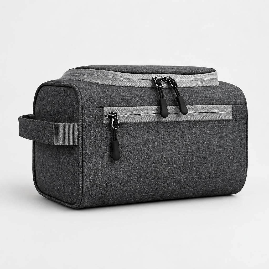 Large Toiletry Organizer Dopp Kit Washbag - Waterproof, 9.8" x 6 "x 6"
