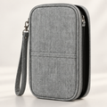 Passport Cover - Waterproof Fabric, 5 large slots - 9.5" x 5.5" x 1"