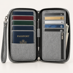 Passport Cover - Waterproof Fabric, 5 large slots - 9.5" x 5.5" x 1"