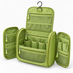 Hanging Travel Toiletry Bag – Waterproof Cosmetic & Wash Organizer with Hook, 9.1" × 4.1 "× 8.1"