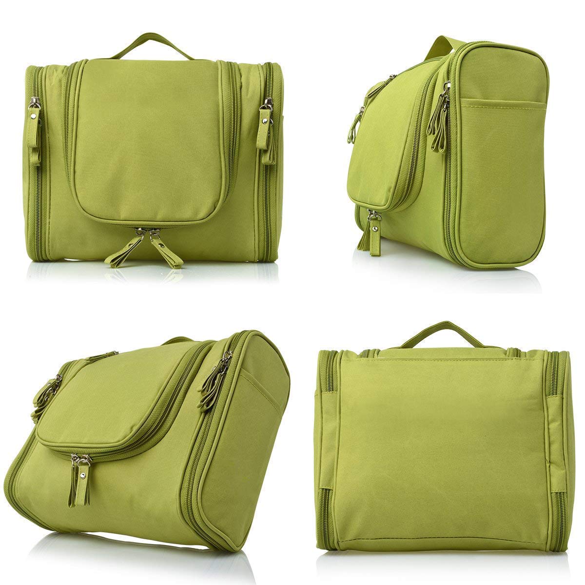 Hanging Travel Toiletry Bag – Waterproof Cosmetic & Wash Organizer with Hook, 9.1" × 4.1 "× 8.1"