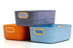 Storage Basket  (Set of 3) - Premium Leather Finish, Multicolor, 11" x 8" x 4"