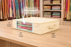 Cotton Canvas Multi-Purpose Storage Bag - Handle & Dual Pocket, 17" x 14" x 7"