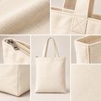 Cotton Canvas Tote Bag (Pack of 6) - 16" x 18"
