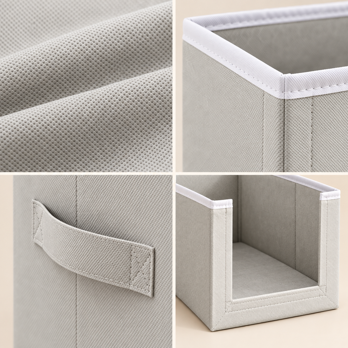 Non-Woven Shirt Stacker Organiser with Handle –Set of 2, 15.75" x 10" x 10"