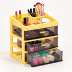 3 Layer Premium Plastic Drawer Storage Organizer - 9" x 7" x 10"