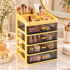 4 Layer Premium Plastic Drawer Storage Organizer - 9" x 7" x 13"